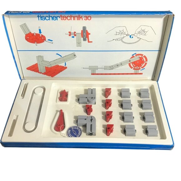Fischertechnik 30 Construction Set Model Building Kit Germany 60's STEM Learning - Picture 1 of 4